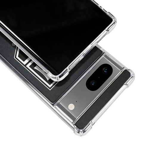 NHL Los Angeles Kings Black Background Google Pixel 7a Clear Case